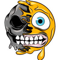 MELTING EMOJI SKULLS